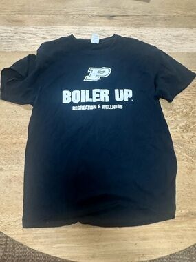 Purdue Recreation 'Boiler Up' Black Short Sleeve Tee